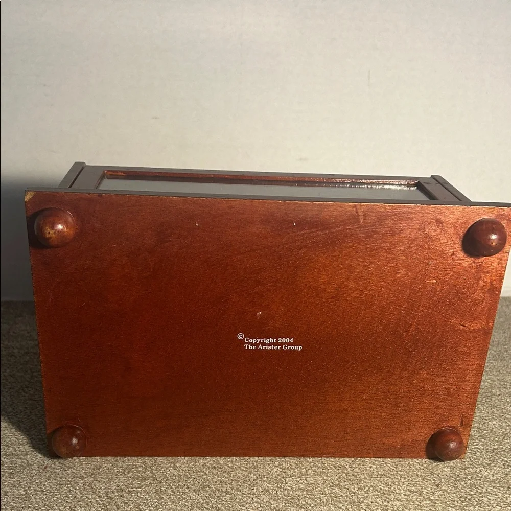 Wooden Desktop Mail Organizer - Brown